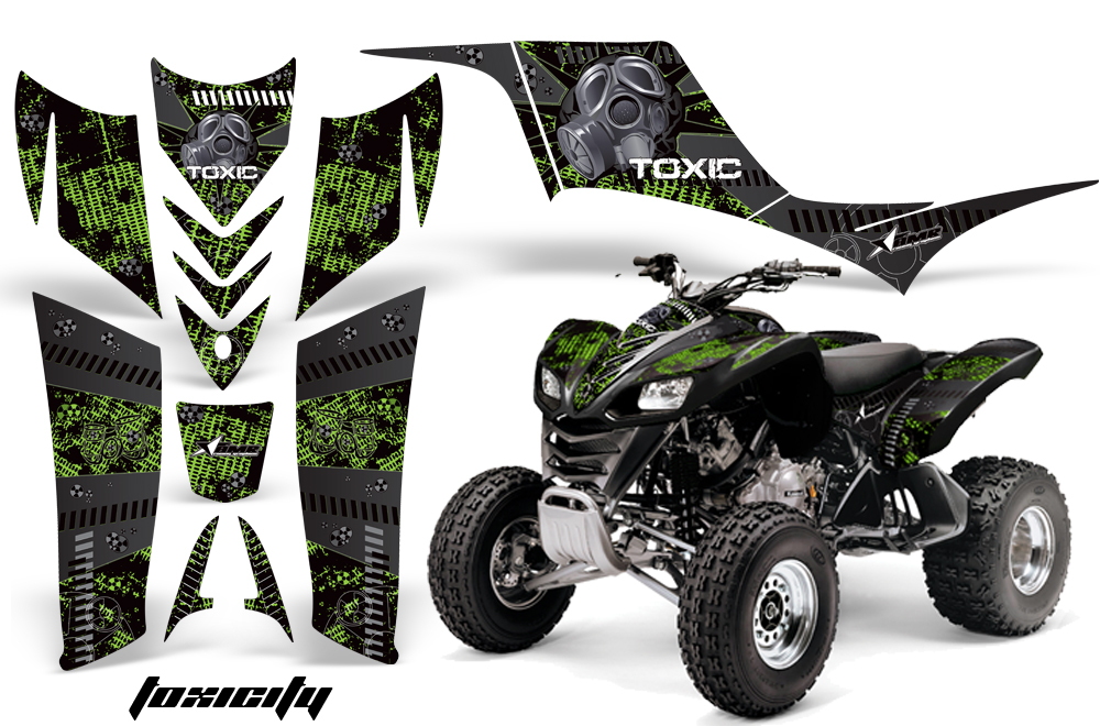 Kawasaki KFX 700 Graphics toxicity green